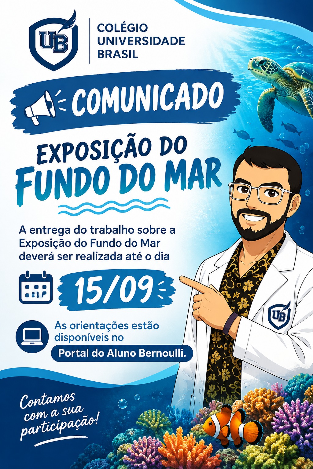 EXPOSIÇÃO DO FUNDO DO MAR
